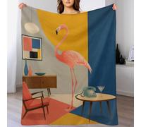 H3B8U2Y5 Camera Flamingo di metà secolo Coperta Strato Caldo per il Relax