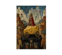 H3B8U2Y5 Carrozza del formaggio del topo Arte da Parete su Tela