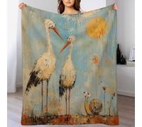 H3B8U2Y5 Cicogne con lumaca Coperta Sole d'oro Coperta Morbida Lettura