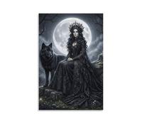 H3B8U2Y5 Foresta della Regina dei Lupi Oscuri Quadro su Tela
