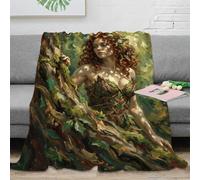H3B8U2Y5 Ninfa degli alberi della dea della foresta Coperta Divano, Letto