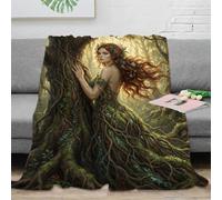 H3B8U2Y5 Spirito dell'albero della dea della foresta Plaid, Letto