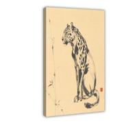 H3B8U2Y5 Studio sull'inchiostro leopardato Quadro su Tela, Bambu Camera