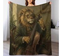 H3B8U2Y5 Violoncellista Leone Coperta Copriletto Leggero per la Lettura