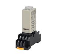 H3Y-4 1S/5S/10S/30S/60S/3M/5M/10M/30M Timer Tempo Relè AC/DC 24V 14 Pin con Base(Voltage Dc 24v,0-30 Seconds)