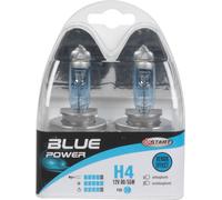 H4 Blue Power Coppia di Lampadine Xenon per luci auto 12V 60/55W P43t START