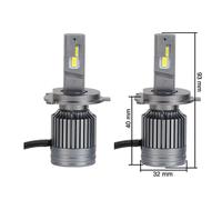 H4 Led Conversion Compaq 2 pezzi 5600lm 6500°K 9-30V 23-26W