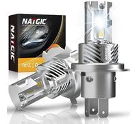 H4 LED Lampadine del Faro, NATGIC 9003 LED Lampadina del Faro +500% Luminosità 20000LM 100W 6500K Bianco Xeno HB2 LED Kit di Conversione per Auto Hi / Lo Lampadine (Confezione da 2)