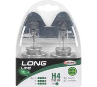 H4 Long Life Coppia di lampadine per luci auto 12V 60/55W P43t
