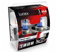 H4 Lunex Night Vision 60/55W 12V Lampadine Fari Alogeni 3600K Set