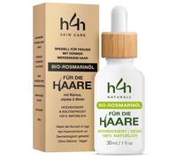 H4H Naturals® Olio Capelli Bio al Rosmarino con Ricino, Canapa e Cocco
