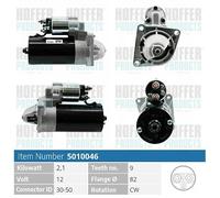 H5010046 HOFFER Motorino d'avviamento per ALFA ROMEO,FIAT,LANCIA,SUZUKI