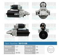 H5015108 HOFFER Motorino d'avviamento per FORD