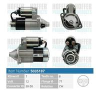 H5035187 HOFFER Motorino d'avviamento per MITSUBISHI,VOLVO