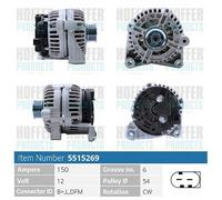 H5515269 HOFFER Alternatore per BMW,LAND ROVER
