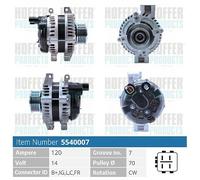 H5540007 HOFFER Alternatore per HONDA