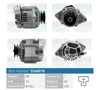 H5540078 HOFFER Alternatore per DAIHATSU,PIAGGIO,TOYOTA