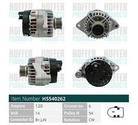 H5540262 HOFFER Alternatore per ALFA ROMEO,FIAT,JEEP