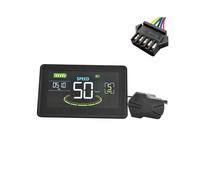 H6C Display LCD per Bici Elettrica Misuratore 24V-60V e Schermo un Colori per Pannello LCD per Scooter con UART USB per Bici Elettrica (SM 5PIN)