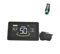 H6C Ebike LCD Display Meter, UART No. 2 Protocollo, 24V-60V Colorato Ciclismo Computer 24V-60V E Scooter Pannello con Porta USB di Ricarica per Dispositivi Mobili, Ebike Display LCD per arricchire il