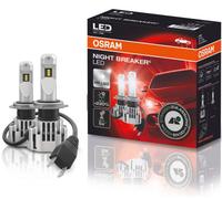 H7 Lampada Osram Notte Breaker Set Fanale Faro 230% Più Luminosità