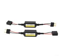 H7 LED Canbus Decoder Anti Flicker Resistor, confezione da 2 moduli di cancellazione degli errori per fari o fendinebbia, compatibile con la maggior parte dei veicoli da 9-16 V