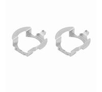 H7 LED Supporto per fermo adattatore per faro in metallo Resistente al calore per Classe ML Chery Riich G5 D5 X55 X25 X65 Argento 41x34mm 1 paio