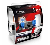 H7 Lunex Night Vision 55W 12V Lampadine Fari Alogeni 3600K Set