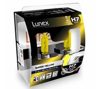 H7 Lunex Super Yellow 55W 12V Lampadine Fari Alogeni 2300K Set