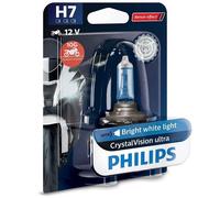 H7 Philips CrystalVision ultra 55W 12V Lampadine Fari Alogeni 12972CVUBW Single