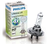 H7 Philips LongLife EcoVision 55W 12V Lampadine Fari Alogeni 12972LLECOC1 Single