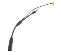 H76S DAB+ Adattatore splitter antenna - SMB a spina DIN, 40 cm, per radio auto, compatibile con JVC, Kenwood, Sony, Alpine - Active AM/FM/DAB