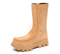 Paloma Barceló - Stivaletti alla Caviglia in Suede Ivet con Zip Laterale - - Shoes - Donna - Beige - 39 EU