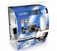 H8 Lunex Platinum White 35W 12V Lampadine Fari Alogeni 4000k Set