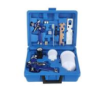 H827+H2000 Spray Gun Set with Tool Box, 2-Piece Set for Even Spray Painting(Blue 1.4+1.0)