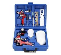 H827+H2000 Spray Gun Set with Tool Box, 2-Piece Set for Even Spray Painting(Red 1.4+1.0)