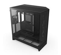 NZXT H9 Flow (2025) - Grande Case PC ATX Mid-Tower a Doppia Camera con Flusso d'Aria - Include 3 Ventole da 140mm e 1 da 120mm - Supporto Radiatore da 420mm - Vetro Temperato - Nero