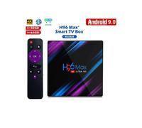 H96 MAX TV Box - Android 9.0 4K UHD - RK3318 USB 3.0 64 bit - 4 GB + 64 GB