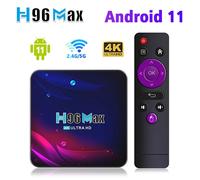 H96 Max V11 Smart TV BOX Android 11 4GB RAM Rockchip 3318 4K Google 3D Video BT4.0 4K Media Player Set Top Box
