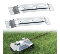 HA BIN 2 Pezzi Lame di Ricambio per Viking Stihl iMOW RMI 422 422P 422PC RMI 422 P C Sostituzione, per Robot Tagliaerba Tagliaerba (20 cm, Argento)