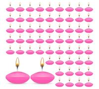 HA BIN 60 candele galleggianti rosa scuro, 3,8 cm, per matrimoni, notti romantiche, addii al nubilato, decorazioni (rosa scuro)
