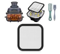 HA BIN Paraschizzi Magnetico in Acciaio Inox per Friggitrice ad Aria Ninja Crispi FN101 - Accessorio Airfryer Anti Grasso con Rete Fina, Protezione Resistente e Facile da Pulire (1PCS)