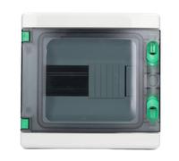 HA Box di distribuzione a 8 vie, scatola per interruttore a 8 vie, recinto di montaggio IP65 DIN con copertura trasparente, plastica ABS per uso interno all'aperto