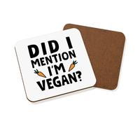 Ha Fatto I Nominarne I'M Vegano Sottobicchiere Scherzo Divertente Vegetarian