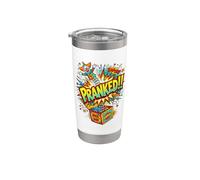 Ha fatto uno scherzo a Jack in the Box Comic Clown Comic Pop Art Co. Bicchiere termico in acciaio inox doppia parete