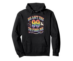 Ha Lasciato Il 99 per trovarmi Pecora perduta Christian Retro 70s Felpa con Cappuccio