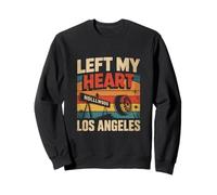 Ha lasciato il mio cuore a Los Angeles California Retro Felpa