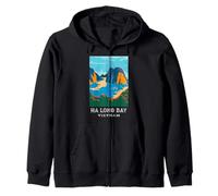 Ha Long bay Camicia Quang Ninh Vietnam Campeggio Escursionismo All'aperto Felpa con Cappuccio