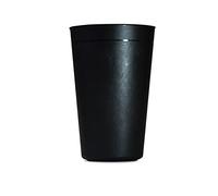 HA MARKET Set di 50 bicchieri resistenti e riutilizzabili neri, capacità 30 cl, plastica polipropilene rigida, ideale per compleanni, cocktail, matrimoni e feste.