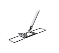 Ha-Ra Fondo express 42 cm in acciaio inox con manico in alluminio, robusto tergicristallo per la pulizia di pavimenti e pareti, mocio maneggevole con manico antiscivolo e manico divisibile